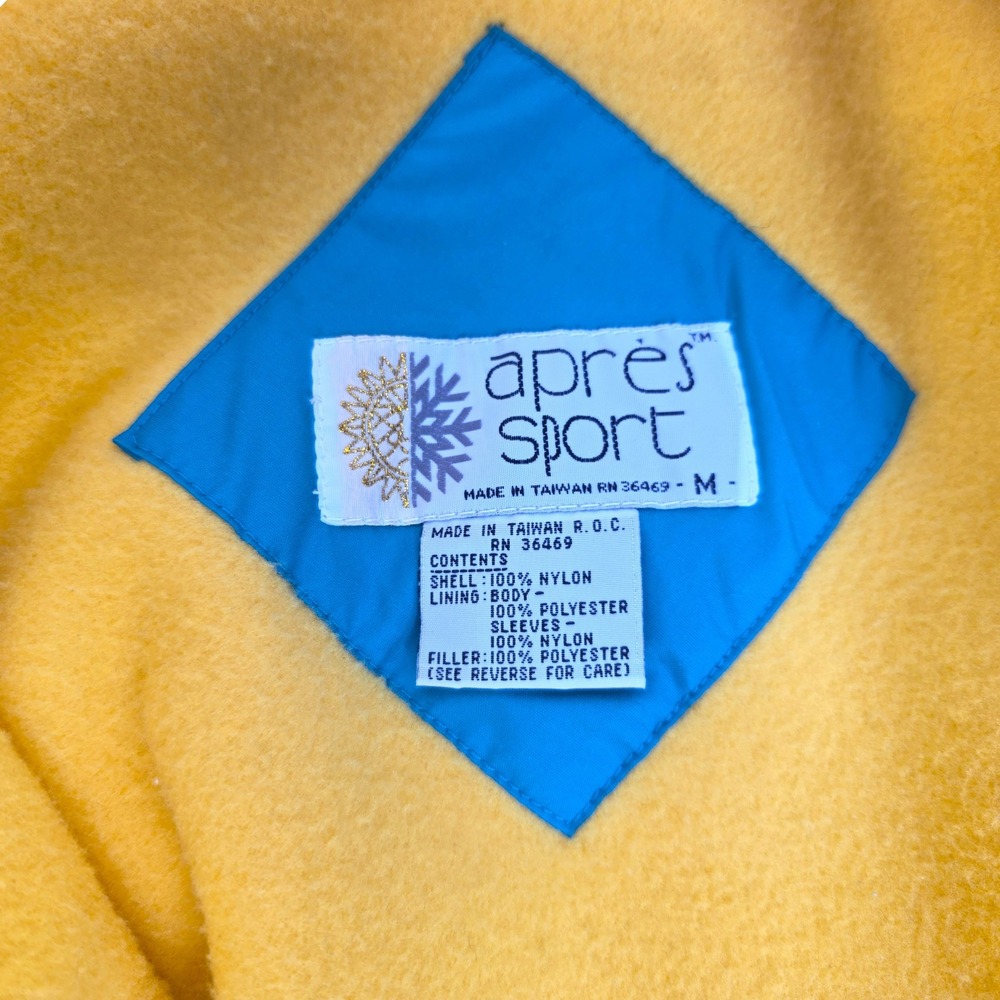 Vintage Apres Sport Ski Jacket Teal Purple Yellow Pink Retro 80s NEW w/ Tags NOS - Picture 12 of 15